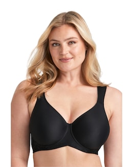 Miss Mary of Sweden Stay Fresh Lace Moulded Cup Wired Bra Black