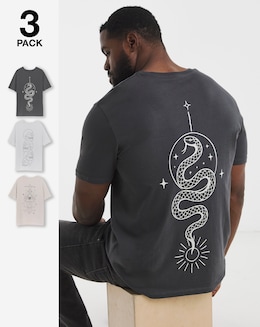 Jack & Jones Kevin T-Shirt 3 Pack - Image
