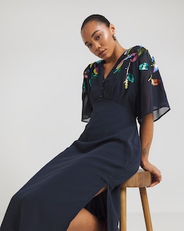 Hope & Ivy Sofia Midi Dress - Image