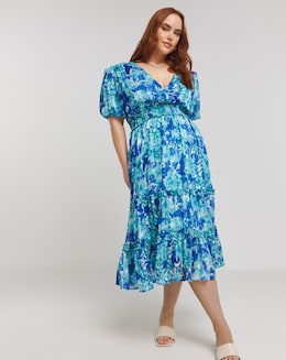 Lovedrobe Puff sleeve Midi dress - Image