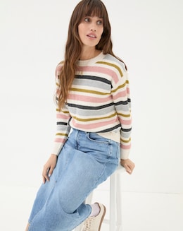 FatFace Ella Stripe Jumper - Image