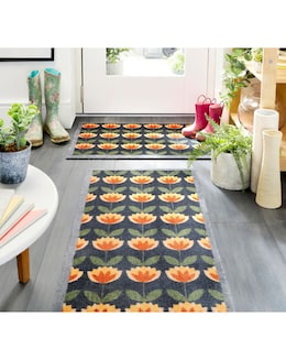 My Mat Retro Floral Washable Doormat