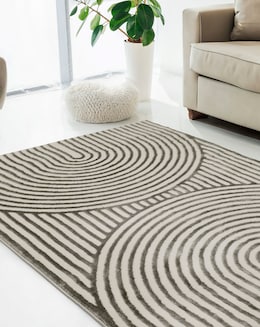 Brio Curved Textured Rug - Image