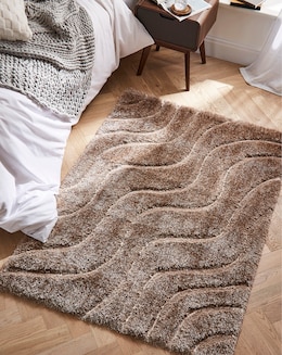 Carved Soft Wave Shaggy Cosy Rug - Image