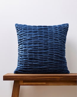 Velvet Seersucker Cushion - Image
