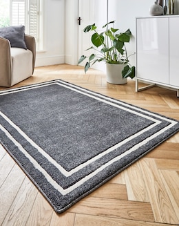 Sara Carved Border Rug - Image