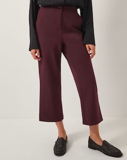 Monsoon Julia Straight Crop Trousers - Image