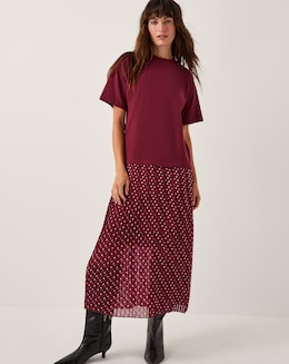 Monsoon Senya Polka Dot Midi Dress
