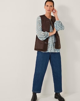 Monsoon Teri Borg Duffle Gilet