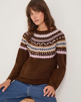 Monsoon Fran Fair Isle Jumper