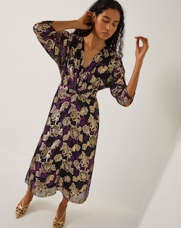 Monsoon Georgie Floral Midi Dress - Image