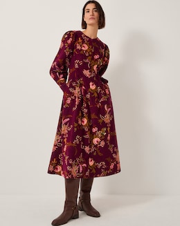 Monsoon Yasmina Floral Midi Dress - Image