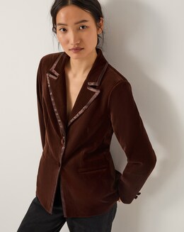 Monsoon Mila Velvet Blazer