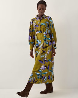 Monsoon Sonya Floral Print Midi Dress - Image