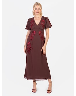 Maya Deluxe Embroidered Dress