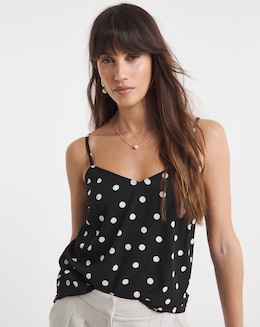 Printed Strappy Cami - Image