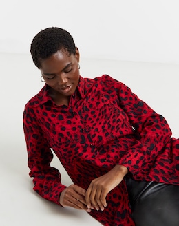 Dipped Back Long Sleeve Shirt - Image