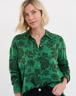 Printed Long Sleeve Shirt - Image