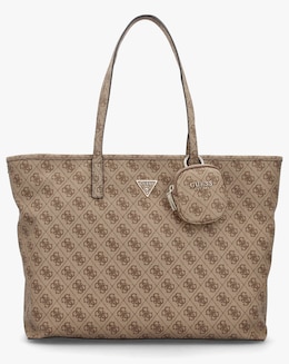 Guess Large Power Play II Latte Tech Tote Bag