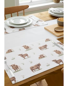 Angus Highland Cow 4 Pack Placemats