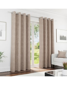 Knightsbridge Black Out Eyelet Curtains - Image