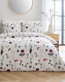 Nia Pressed Floral Duvet Cover Set - Image
