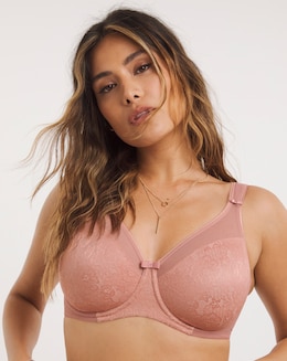 Berlei Beauty Lace Minimiser Bra AshRose - Image