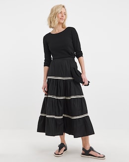 Tiered Maxi Skirt - Image