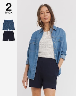 2 Pk Jersey Shorts - Image