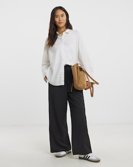 Drawstring Wide Leg Trouser - Image