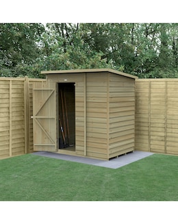 4LIFE Pent Shed 6x4 - Single Door - Image