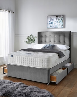 Silentnight 4000 Pocket Memory Divan Set with 4 Drawers & Headboard