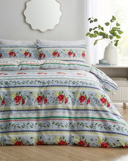 Julipa Floral Fairisle Duvet Cover Set