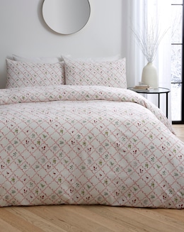Mallory Bow Trellis Duvet Cover Set - Image
