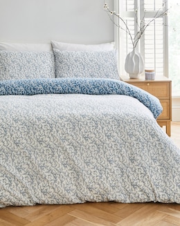 Peyton Mini Blue Leaf Duvet Cover Set