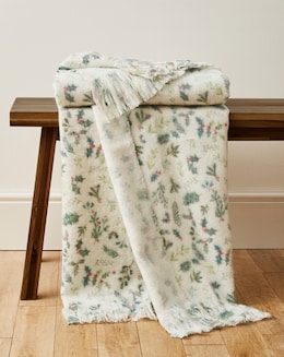 Merry Berries Faux Mohair Throw - Image
