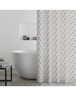 Catherine Lansfield Aztec Diamond Shower Curtain