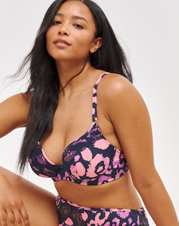 Figleaves Curve Leopard Plunge Bra - Image