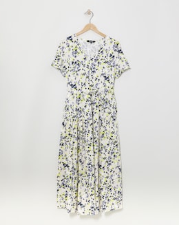 Soft TouchTiered Asymmetric Swing Dress - Image