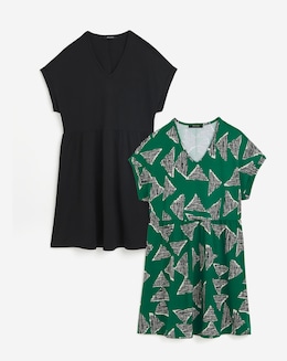 2 Pack Cap Sleeve Dress - Image