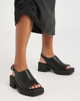 Simply Be Block Heel Sandal Wide - Image