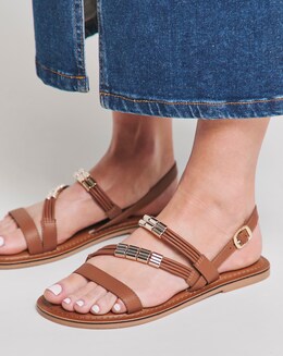 Leather Gladiator Sandal EEE Fit - Image