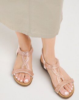 Diamante Comfort Elastic Sandal E Fit - Image
