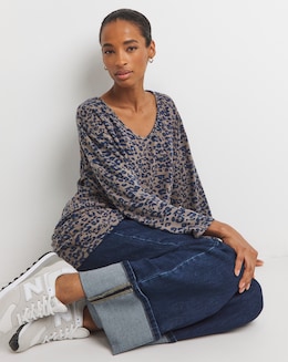 Soft Touch V-Neck Longline Top - Image