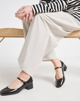 Low Block Heel Mary Jane Wide - Image