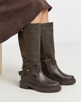 Casual Knee High Boots Wide C - Image