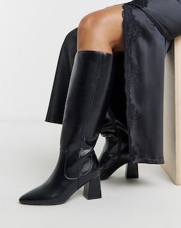 Point Knee High Boots Ex Wide SC - Image