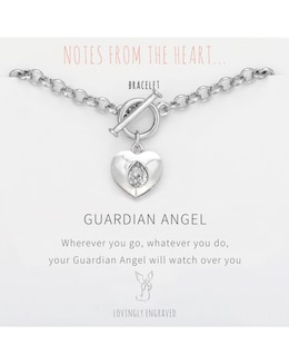 Guardian Angel Heart Bracelet