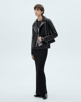 Mango Faux Leather Jacket - Image