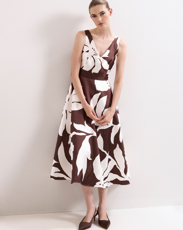 Phase Eight Placement Linen Dress | JD Williams